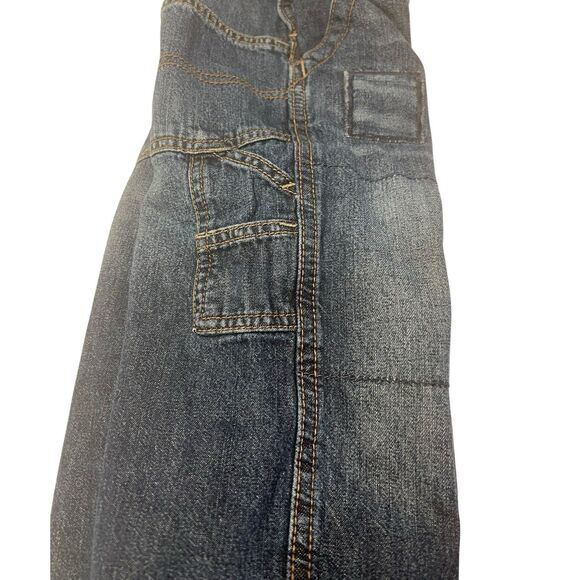 OshKosh B’gosh 24M Denim Overalls Flannel Lined Toddler Carpenter Jeans - Picture 11 of 13